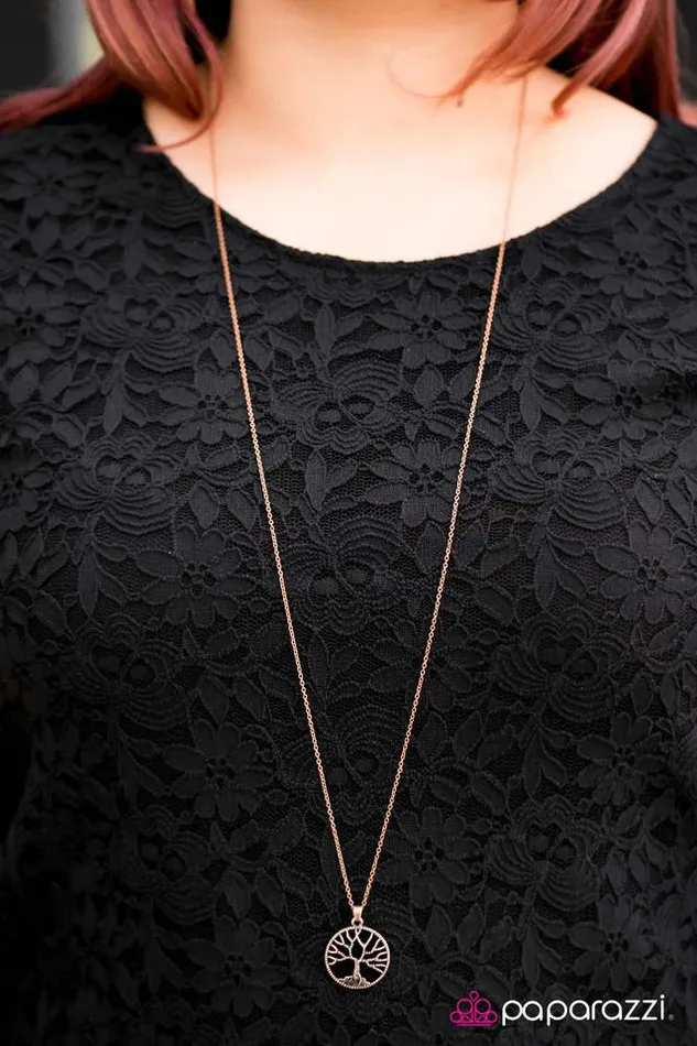 Paparazzi Necklace The Giving Tree Copper Paparazzi Jewelry Necklaces