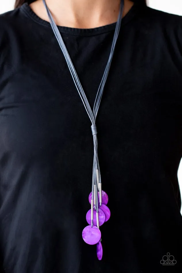 Paparazzi Necklace Tidal Tassels Purple Paparazzi Jewelry Necklaces