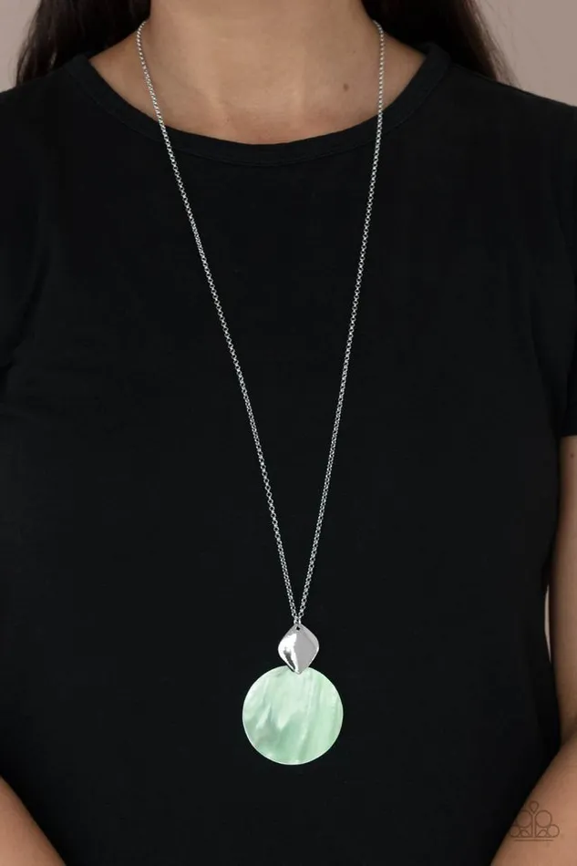Paparazzi Necklace Tidal Tease Green Paparazzi Jewelry Necklaces