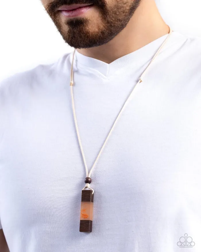 Paparazzi Necklace Timber Totem Orange Paparazzi Jewelry Necklaces