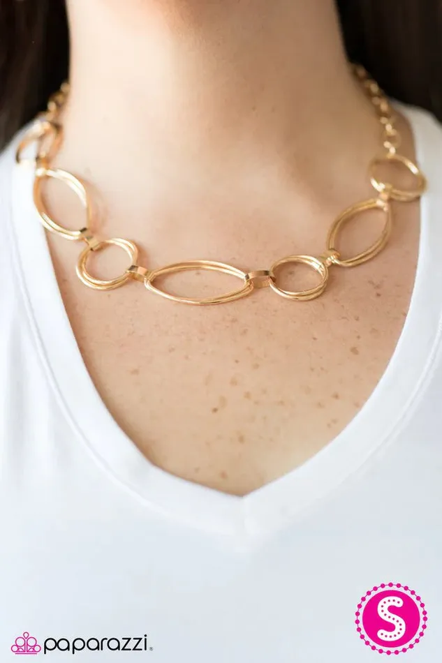Paparazzi Necklace Trouble On My Mind Gold Paparazzi Jewelry Necklaces