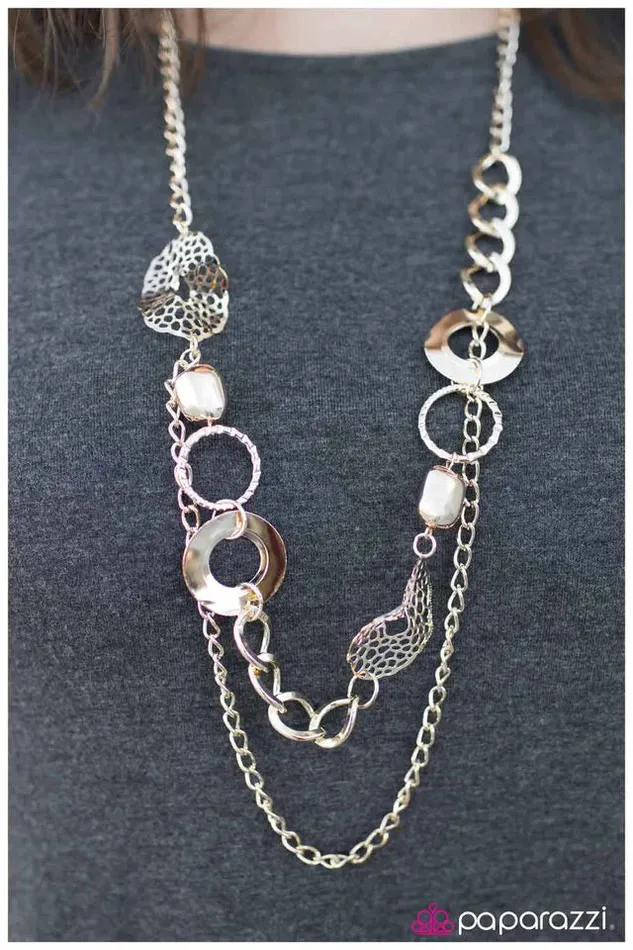 Paparazzi Necklace UnDISCovered Gold Paparazzi Jewelry Necklaces