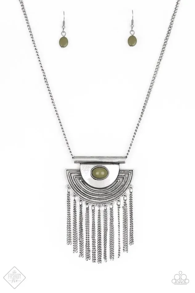 Paparazzi Necklace When In ROAM Green Paparazzi Jewelry Necklaces