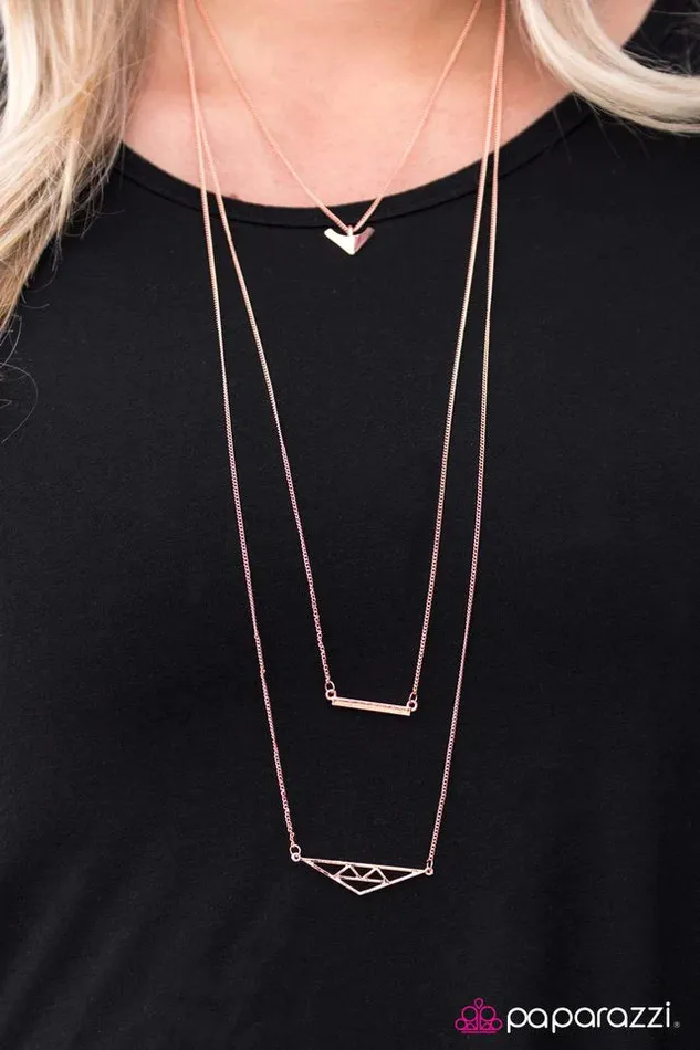 Paparazzi Necklace Your Vibe Attracts Your Tribe Copper Paparazzi Jewelry Necklaces