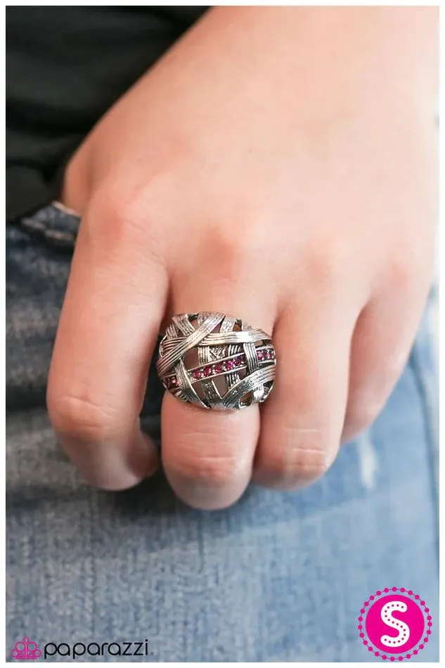 Paparazzi Ring All Tied Up Pink Paparazzi Jewelry Rings