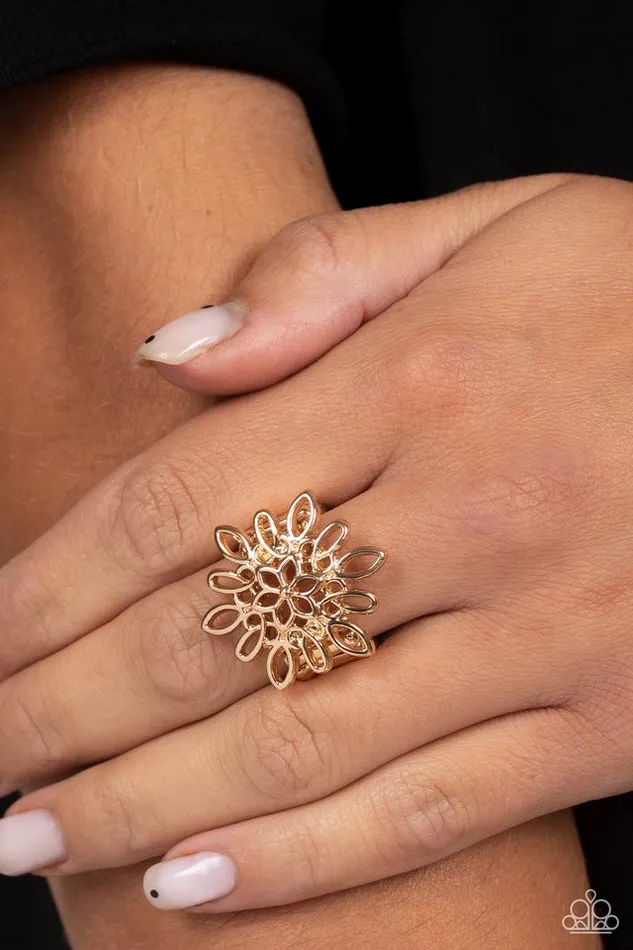 Paparazzi Ring Coastal Chic Gold Paparazzi Jewelry Rings