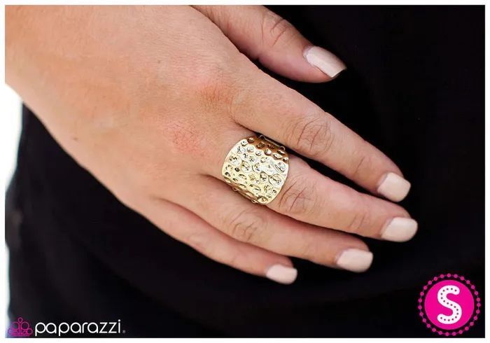 Paparazzi Ring Hammer it Out Brass Paparazzi Jewelry Rings