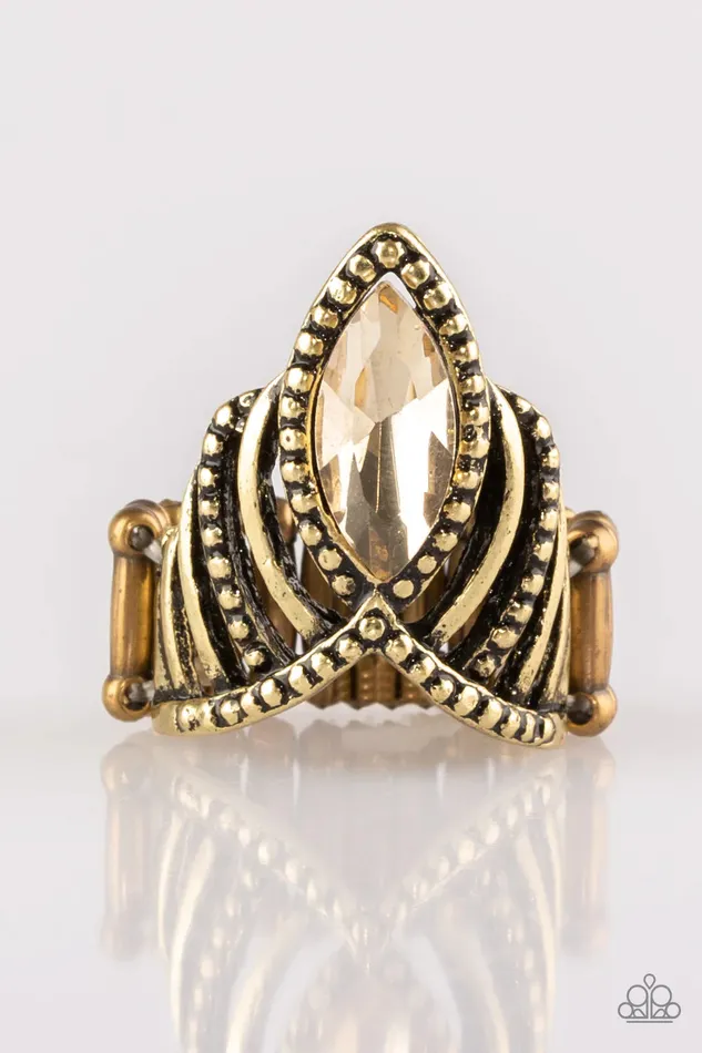 Paparazzi Ring Heres Your Crown Brass Paparazzi Jewelry Rings