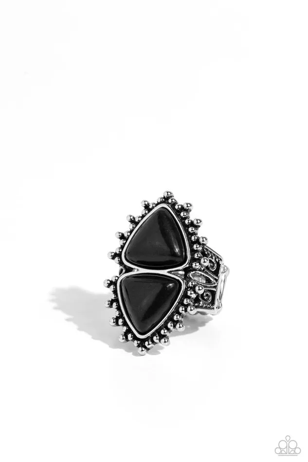 Paparazzi Ring Indigenously Inverted Black Paparazzi Jewelry Rings Paparazzi Ring Indigenously Inverted Black Paparazzi Jewelry Rings
