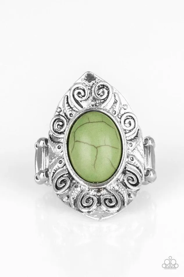 Paparazzi Ring Mega Mother Nature Green Paparazzi Jewelry Rings