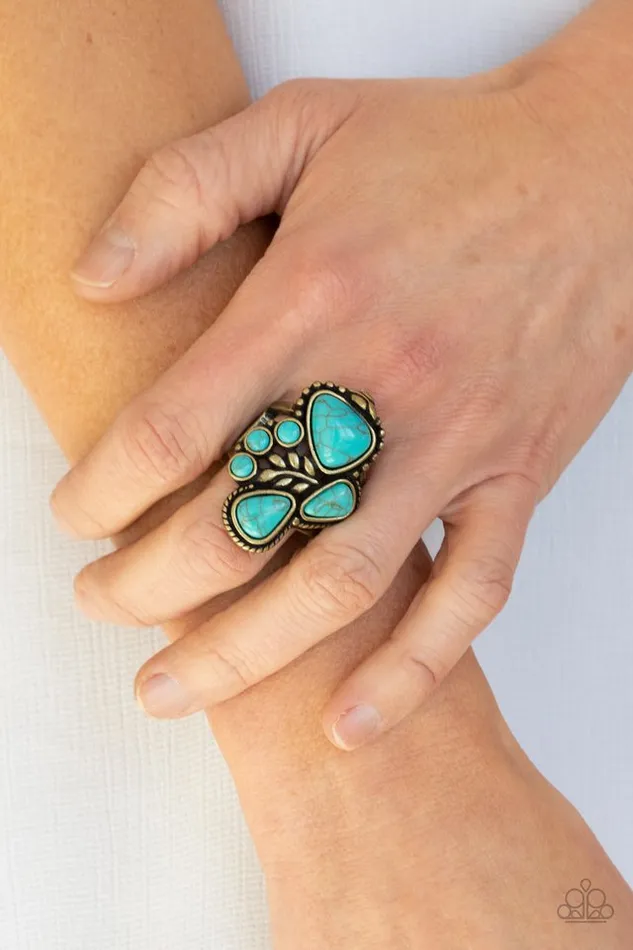 Paparazzi Ring Mystical Mesa Brass Paparazzi Jewelry Rings