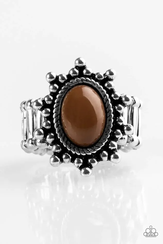 Paparazzi Ring Seasonal Sunshine Brown Paparazzi Jewelry Rings