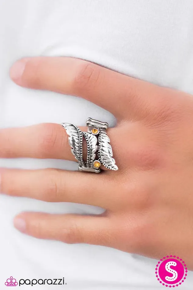 Paparazzi Ring Soaring Skies Yellow Paparazzi Jewelry Rings