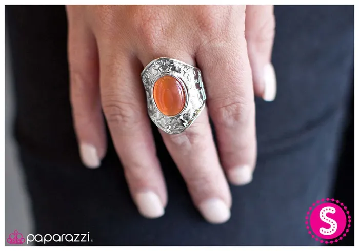 Paparazzi Ring Statement of a Generation Orange Paparazzi Jewelry Rings