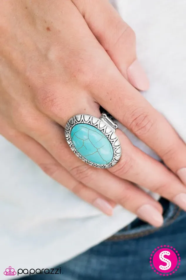 Paparazzi Ring Sunshine On My Mind Blue Paparazzi Jewelry Rings
