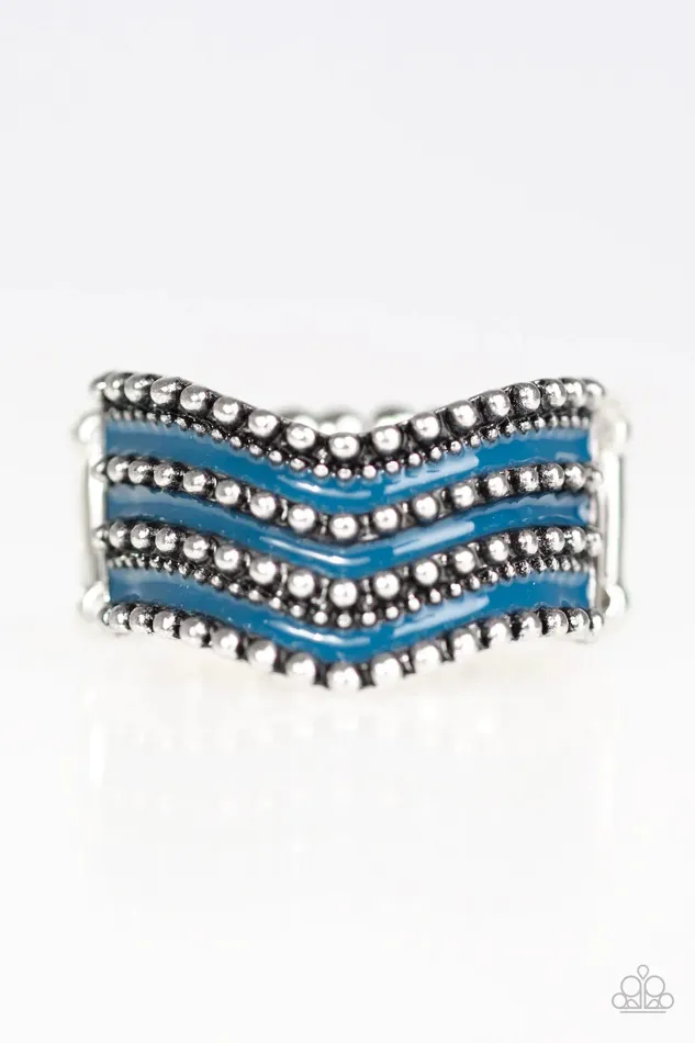 Paparazzi Ring Wild Ways Blue Paparazzi Jewelry Rings