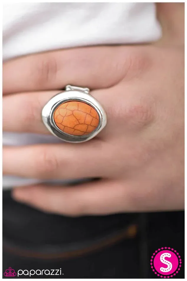 Paparazzi Ring You Have My Attention Orange Paparazzi Jewelry Rings