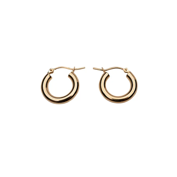 RG Earrings 14K 3mm Hoop Earrings