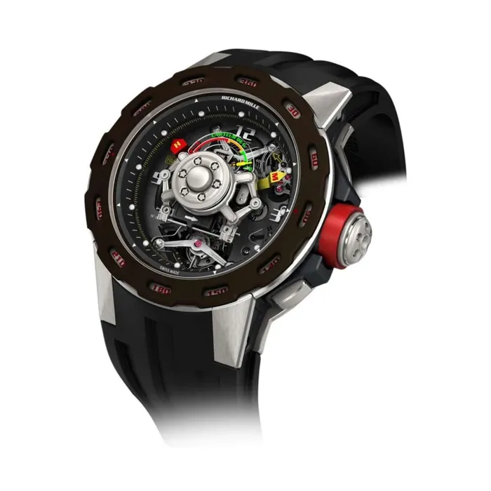 Richard Mille Watches Richard Mille Sebastien Loeb RM 3601 477mm Manual Winding Tourbillon GSensor Watch Skeleton Dial Ceramic Bezel in Titanium Case Black Rubber Strap Richard Mille Watches Richard Mille Sebastien Loeb RM 3601 477mm Manual Winding Tourbillon GSensor Watch Skeleton Dial Ceramic Bezel in Titanium Case Black Rubber Strap