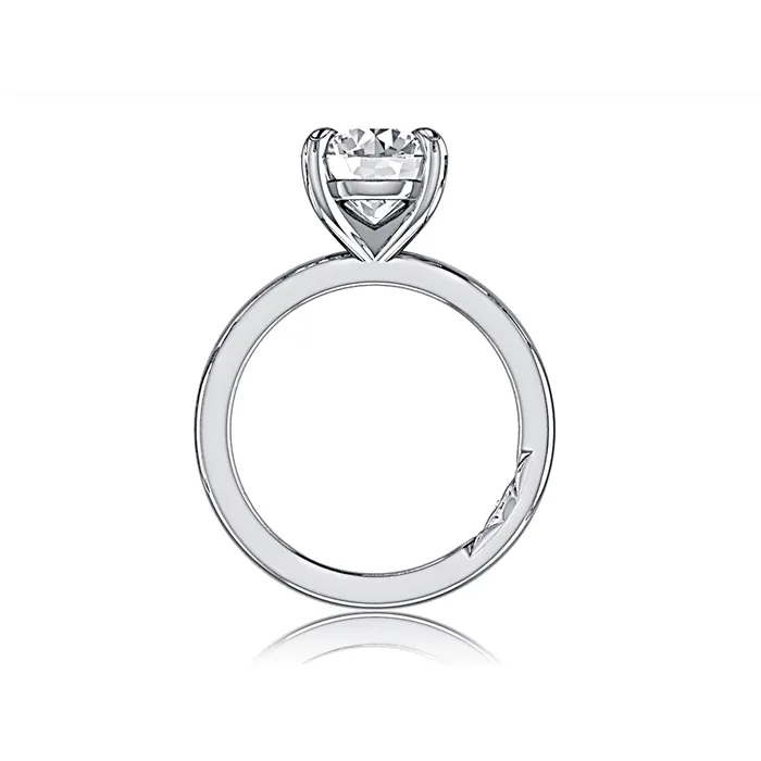 Rings A Jaffe A Jaffe 14K White Gold Solitaire Ring for Round Diamond
