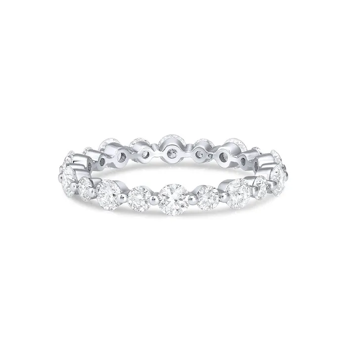 Rings CJ Charles Jewelers 18kt White Gold 163ctw Diamond Eternity Band