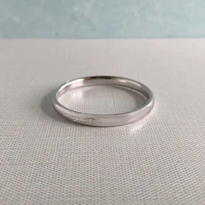 Rings Croghans Baby Sterling Silver Plain Bangle