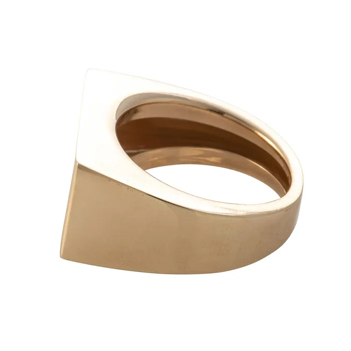 Rings Croghans Personalized 14K Gold Bar Signet Ring