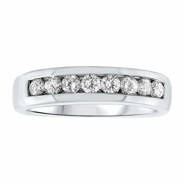 Rings Diamond Source NYC 14kt White Gold Channel Set Men Diamond Wedding Band 172ct Diamonds 921085
