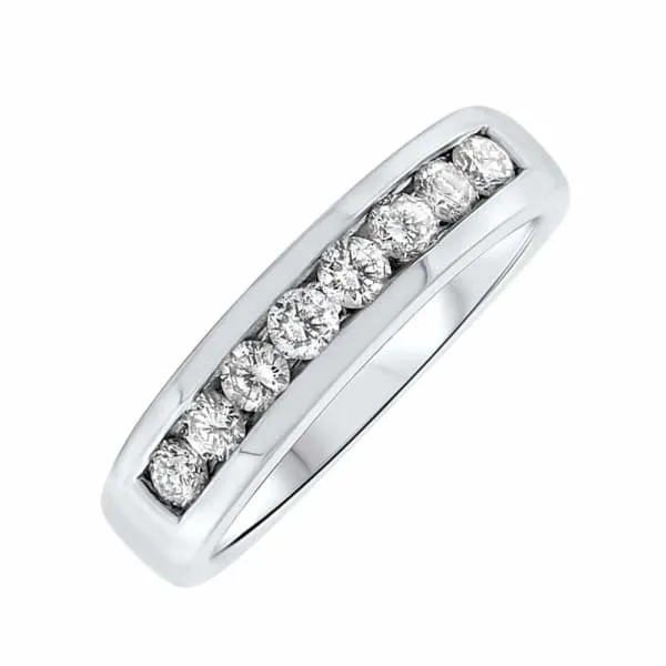 Rings Diamond Source NYC 14kt White Gold Channel Set Men Diamond Wedding Band 172ct Diamonds 921085