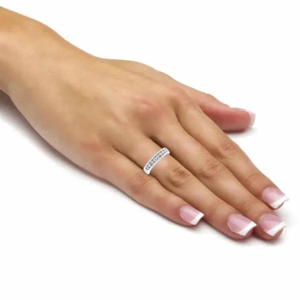 Rings Diamond Source NYC 14kt White Gold Channel Set Men Diamond Wedding Band 172ct Diamonds 921085