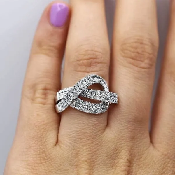 Rings Diamond Source NYC Natural Round Brilliant Diamond Fashion Ring Set in 18K White Gold 130ct tw Rings Diamond Source NYC Natural Round Brilliant Diamond Fashion Ring Set in 18K White Gold 130ct tw