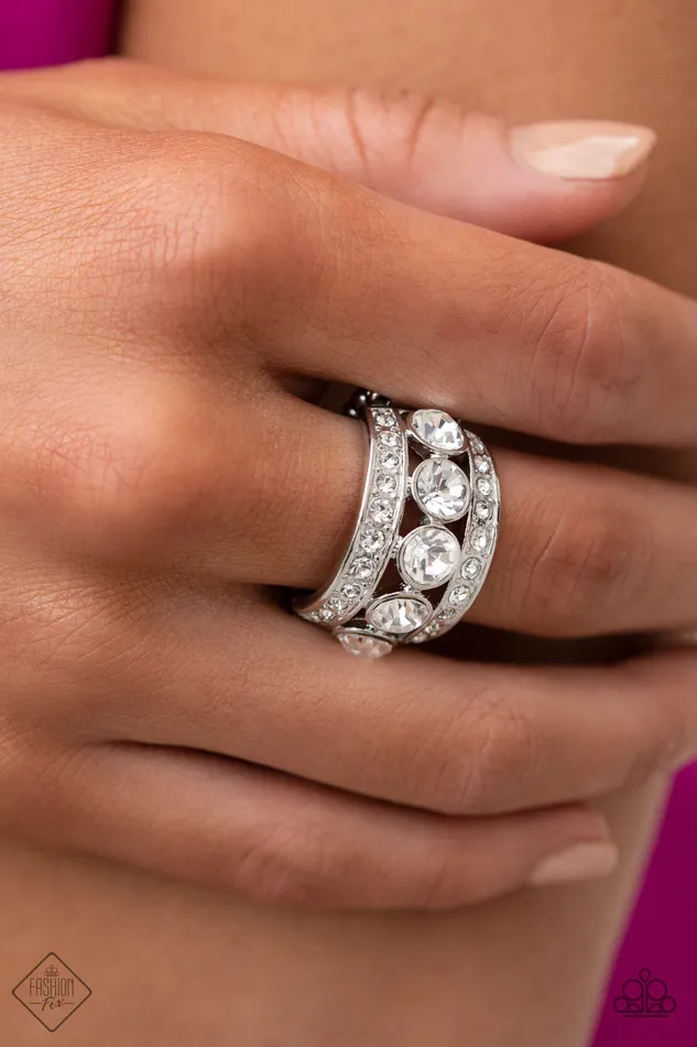 Rings Paparazzi Jewelry Paparazzi Ring Fashion Fix Feb 2021 Princess Pedigree White