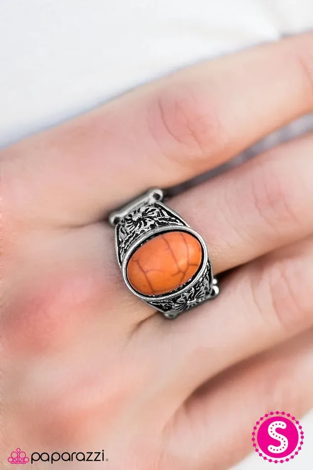 Rings Paparazzi Jewelry Paparazzi Ring Fiji Finesse Orange