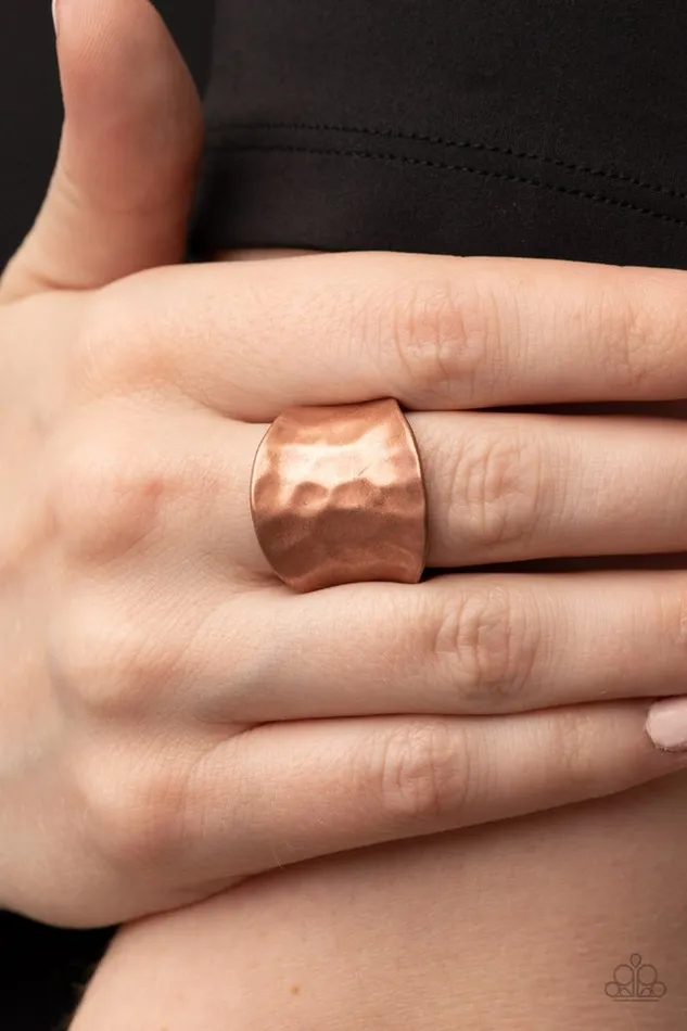 Rings Paparazzi Jewelry Paparazzi Ring Hammer Down Copper
