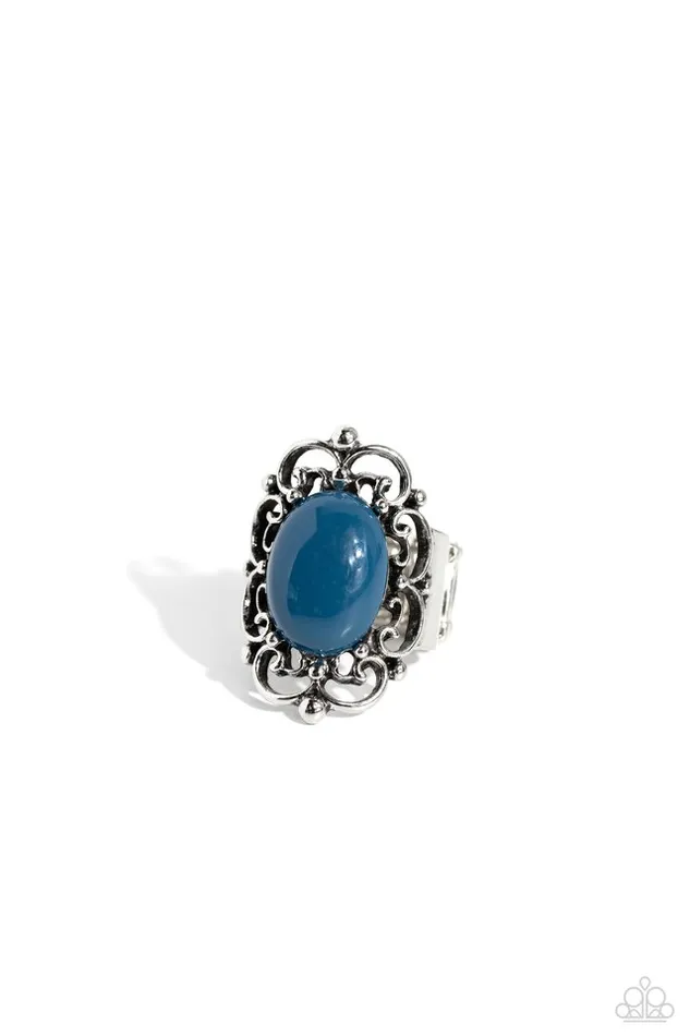 Rings Paparazzi Jewelry Paparazzi Ring Happily EVERGLADE After Blue Rings Paparazzi Jewelry Paparazzi Ring Happily EVERGLADE After Blue