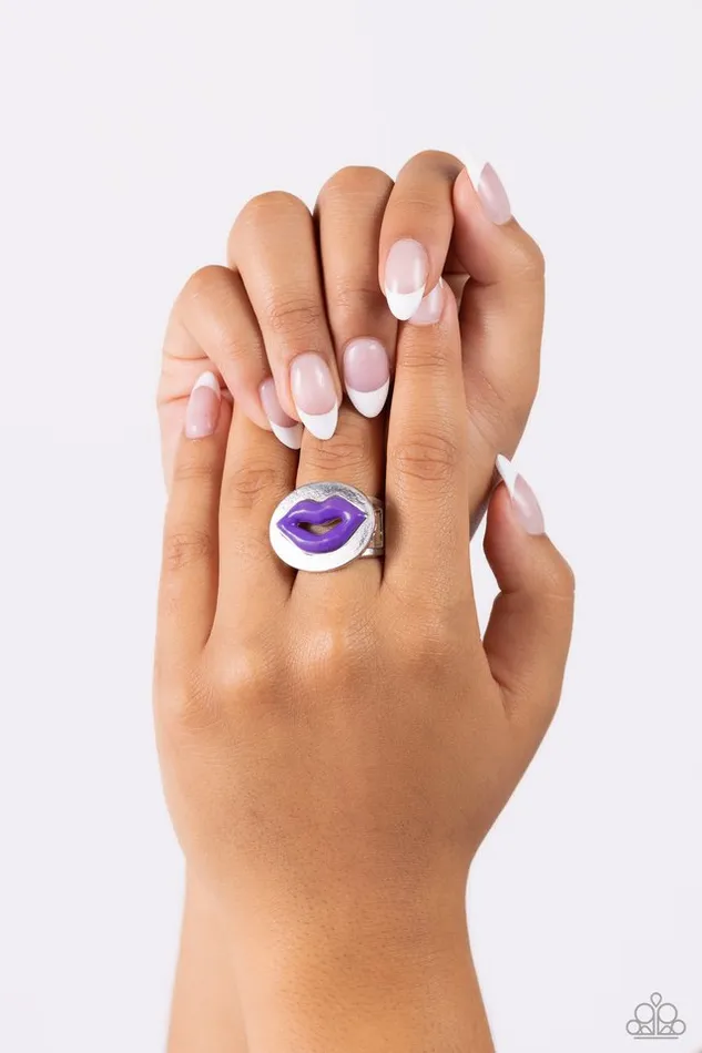 Rings Paparazzi Jewelry Paparazzi Ring Lip Labor Purple