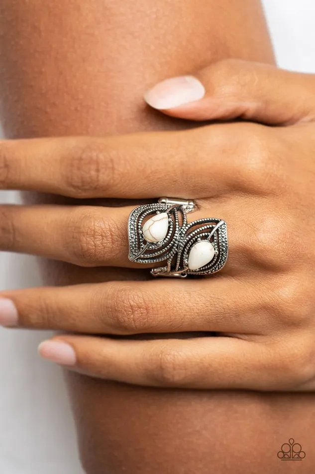 Rings Paparazzi Jewelry Paparazzi Ring Mesa Mystique White