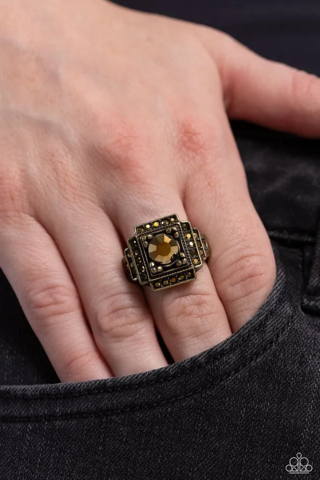 Rings Paparazzi Jewelry Paparazzi Ring Polished Pantheon Brass