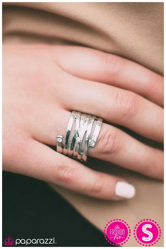Rings Paparazzi Jewelry Paparazzi Ring Set The Bar White
