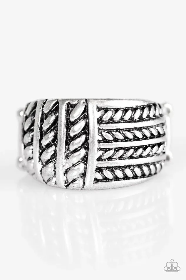 Rings Paparazzi Jewelry Paparazzi Ring Texture Later Silver