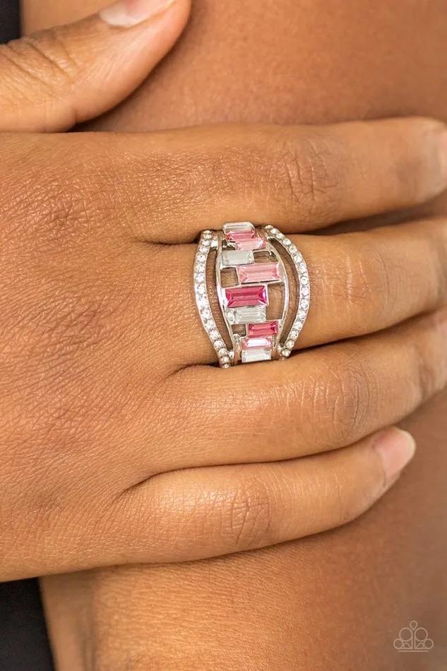 Rings Paparazzi Jewelry Paparazzi Ring Treasure Chest Charm Pink