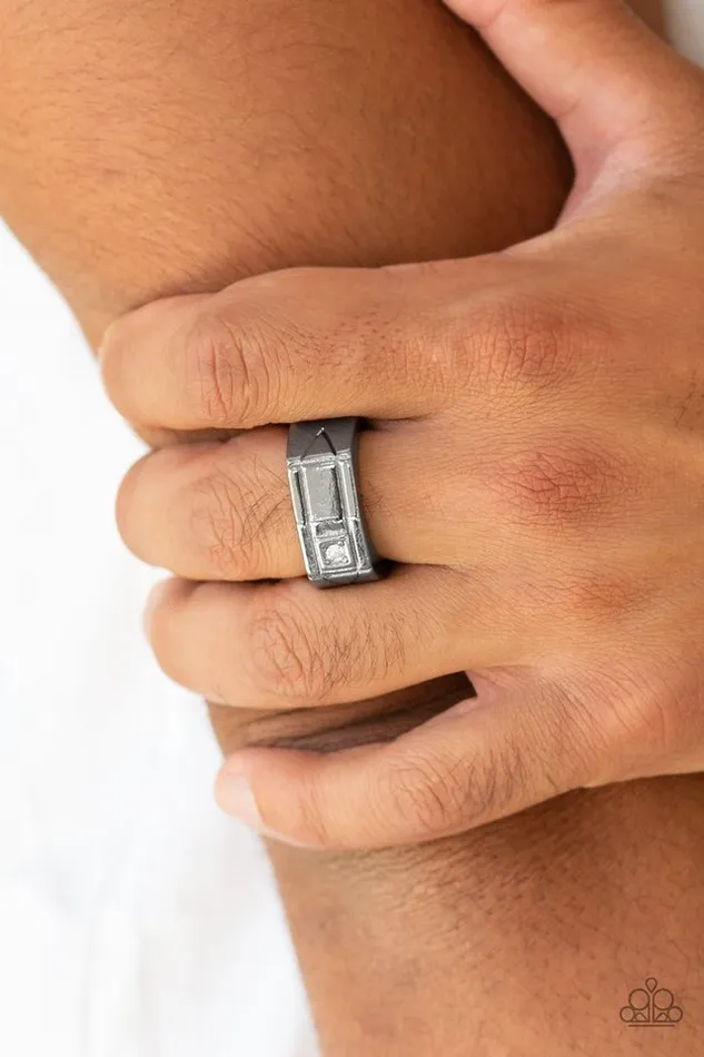Rings Paparazzi Ring Atlas Black Paparazzi Jewelry