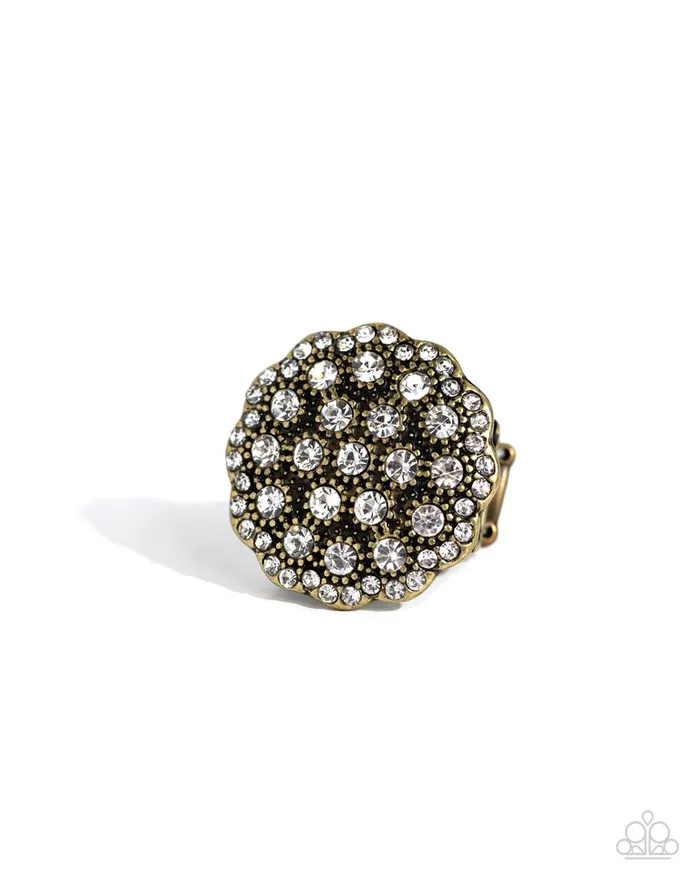 Rings Paparazzi Ring Blingy Bouquet Brass Paparazzi Jewelry Rings Paparazzi Ring Blingy Bouquet Brass Paparazzi Jewelry