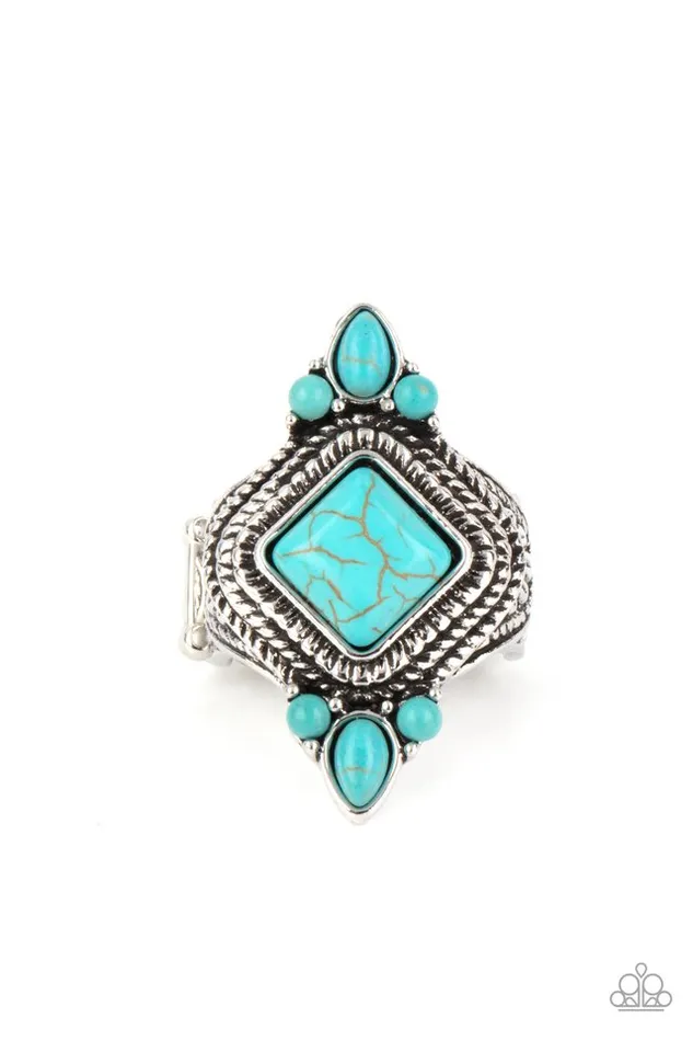 Rings Paparazzi Ring Mesa Mystic Blue Paparazzi Jewelry Rings Paparazzi Ring Mesa Mystic Blue Paparazzi Jewelry