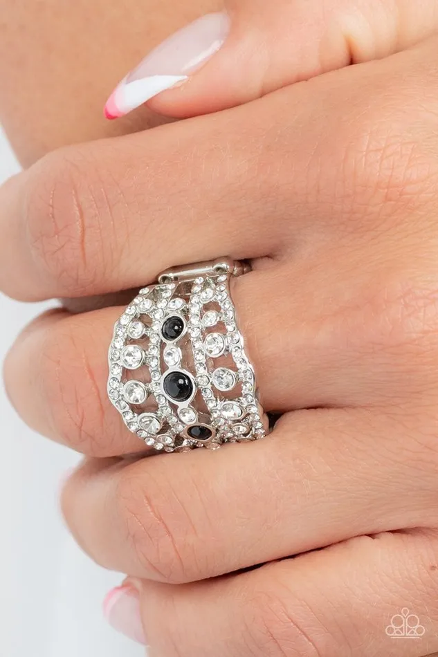 Rings Paparazzi Ring Sailboat Bling Black Paparazzi Jewelry