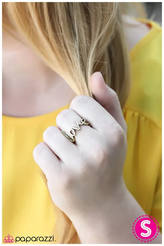 Rings Paparazzi Ring Young Love Brass Paparazzi Jewelry