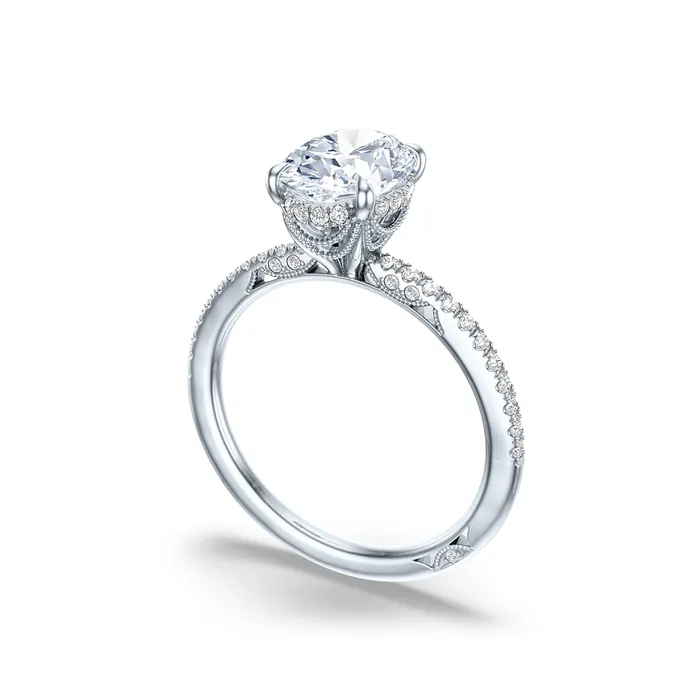 Rings Tacori Tacori Simply Tacori 18K White Gold Diamond Engagement Ring