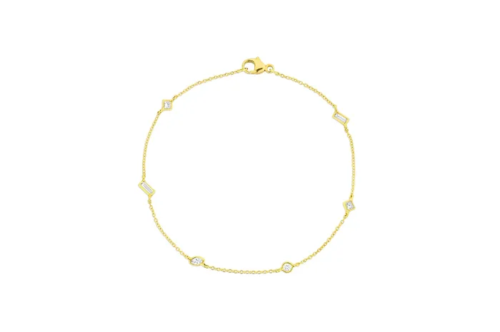 Rivire Yellow Gold Multishape Diamond Bracelet CJ Charles Jewelers Bracelets Rivire Yellow Gold Multishape Diamond Bracelet CJ Charles Jewelers Bracelets