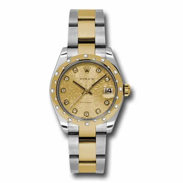 Rolex Bracelets Rolex Datejust 31mm Ref 178343 chjdo Champagne Jubilee Diamond Dial Diamond Bezel Two Tone Stainless Steel 18K Yellow Gold Oyster Bracelet Womens Watch Rolex Bracelets Rolex Datejust 31mm Ref 178343 chjdo Champagne Jubilee Diamond Dial Diamond Bezel Two Tone Stainless Steel 18K Yellow Gold Oyster Bracelet Womens Watch