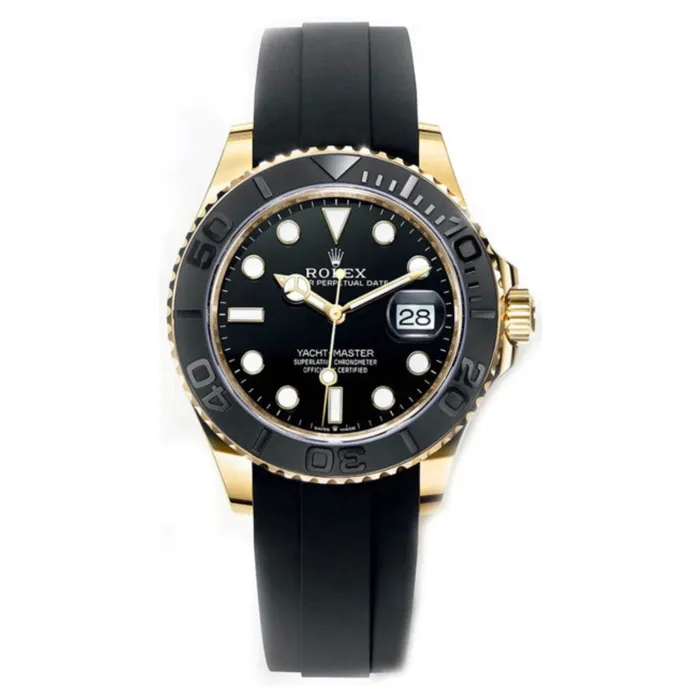 Rolex Bracelets Rolex Yachtmaster 42mm Ref 226658 Black Dial 18K Yellow Gold Case Black Oysterflex Bracelet Mens Watch Rolex Bracelets Rolex Yachtmaster 42mm Ref 226658 Black Dial 18K Yellow Gold Case Black Oysterflex Bracelet Mens Watch
